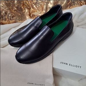 John Elliott Speedway Calf Leather Loafers in box with dustbag NIB